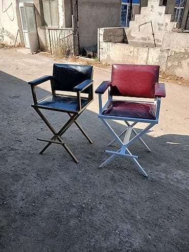 ağ stullar: Rejissor üslubunda qatlanan stullar – 2 ədəd - Model: rejissor — 1