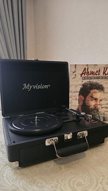 mp3 диск: Myvision portativ vinil pleyer - Çamadan tipli dizayn: qapaqlı — 4