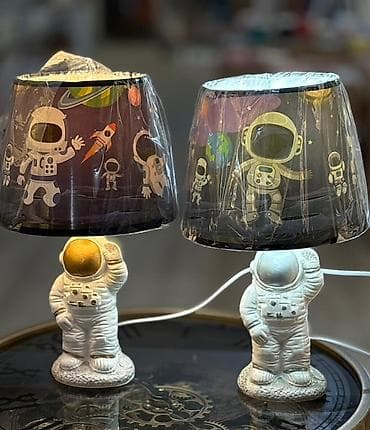 stolüstü işıq: Uşaq otağı üçün “astronavt” mövzulu masa lampası - Dizayn: Keramika — 5