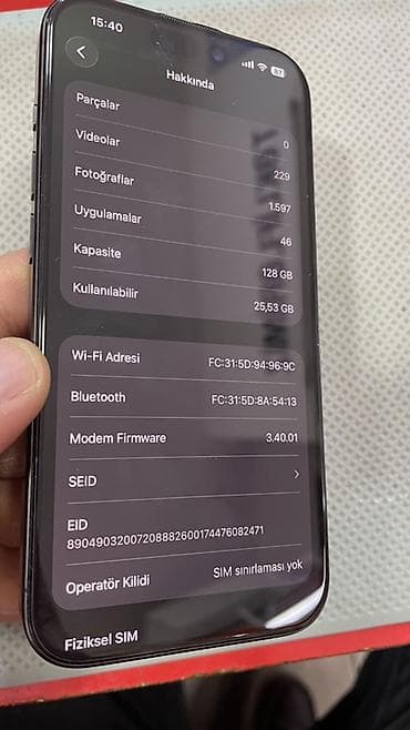 IPhone 15 Pro, 128 GB, Black Titanium