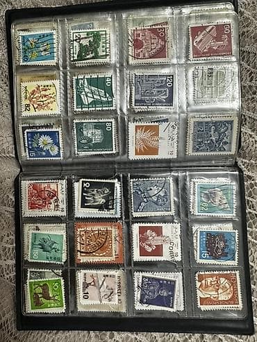 Musiqi alətləri: Kolleksiya albomu – müxtəlif ölkələrdən köhnə poçt markaları — 9