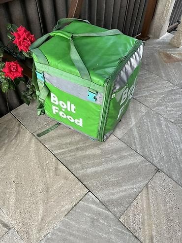 Bolt Food termo çatdırılma çantası - Rəng: yaşıl, Bolt Food loqolu - — 2