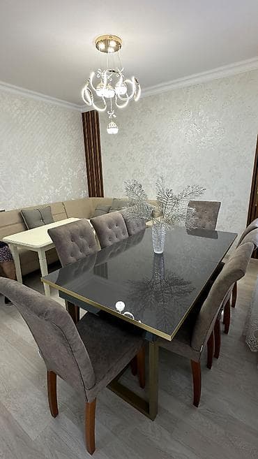 Qonaq otağı üçün, Açılan, Dördbucaq masa, 12 stul — 1