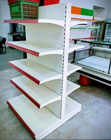 a 23: Mağaza/market üçün metal ticarət rəfləri - Tip: Gondola orta rəflər — 3