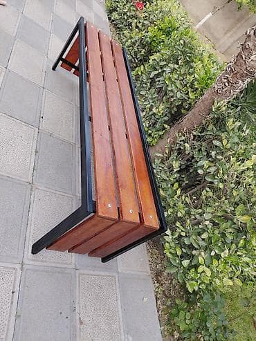 unitaz qara: Məhsul: Açıq məkan üçün dekorativ skamya - Material: Qara rəngli — 2