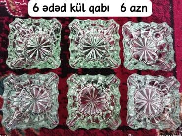 işlenmiş dam örtükleri: 6 ədəd kül qabı — 2