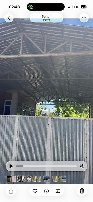 Metaltirlərdən yığılmış geniş naves/örtülü meydança satılır