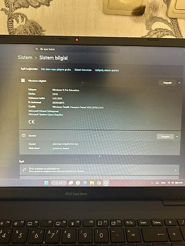 ikinci el notebook: ASUS ExpertBook B1502CV-A - Rəng: Star Black - Ekran: 15.6" FHD - — 2