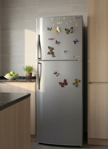 a 3 telefon: İşlənmiş 2 qapılı Sharp Soyuducu Satılır, rəng - Gümüşü — 1