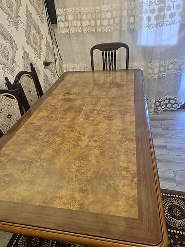 Klassik masa, Açılan, Taxta, Dördbucaq masa