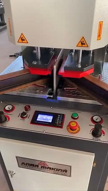 PVC/alüminium profil qaynaq maşını – Anar Makina - İki başlı künc