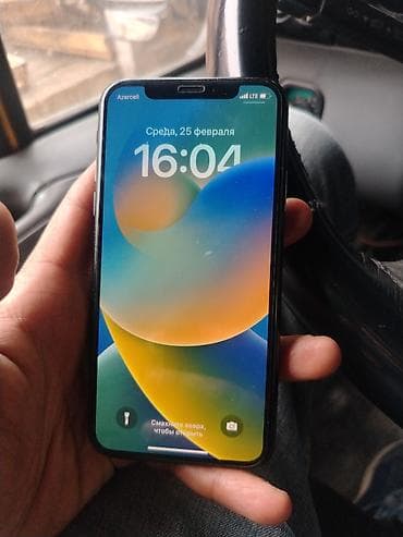IPhone X, 64 GB, Qara, Barmaq izi, Face ID, Zəmanət