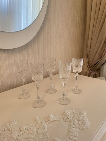 Qaşıqlar: Qədəhlər, Xrustal, 18 ədədli dəst — 6