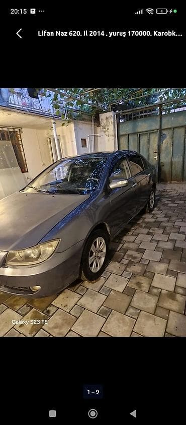 primicka satilir: Lifan Naz 620 sedan - İl: 2014 - Yürüş: 170 000 km - Rəng: boz - — 6