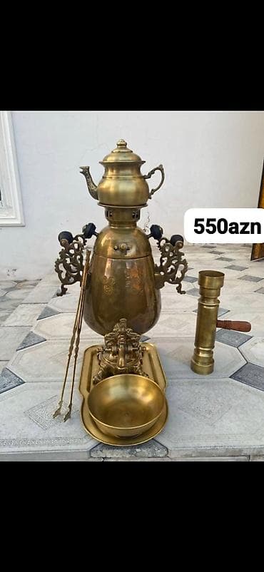 İşlənmiş Od Samovar, 7 l, Ünvandan götürmə