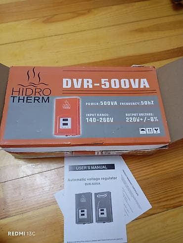 HIDROTHERM DVR-500VA avtomatik gərginlik tənzimləyicisi - Güc: 500 VA lalafo.az -da HIDROTHERM DVR-500VA avtomatik gərginlik tənzimləyicisi - Güc: 500 VA