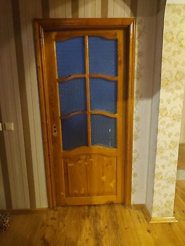 pendir: Taxta iç otaq qapıları – şüşəli model 5 ədəd qapı 4 ədədi tək otaq — 4