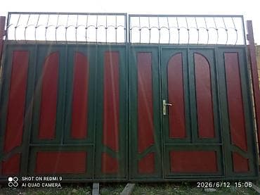 turkmen tekstil az: İşlənmiş Dəmir Həyət darvazası, Yana açılan, Mexaniki, Qapı ilə, Kredit yoxdur, Ödənişli çatdırılma — 1