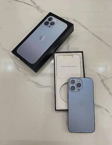 IPhone 13 Pro, 256 GB, Sierra Blue, Zəmanət, Kredit, Simsiz şarj