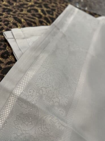 брендовое постельное белье: Новый цвет - Серый Скатерть — 2