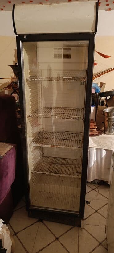 Dərin dondurucular: Ticarət vitrin soyuducu - Şaquli vitrin tipli, şüşə ön qapılı - Üst — 1