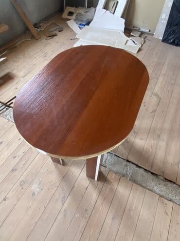 Офисная мебель: Гостиный стол, Нераскладной, Дерево, Овальный стол — 4