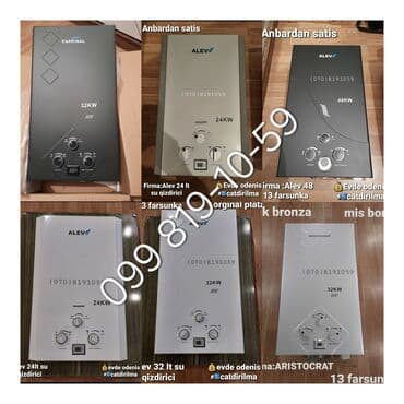 колонка: Qazla işləyən su qızdırıcıları – geniş model seçimi - Brendlər: ALEV — 2