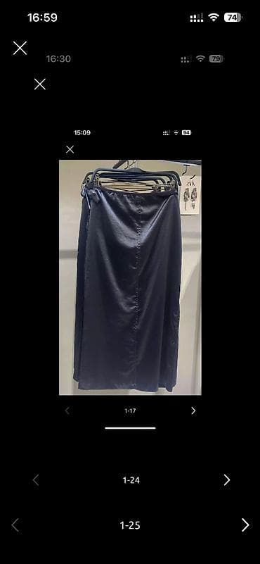 ZARA metalik etek. geyilmeyib