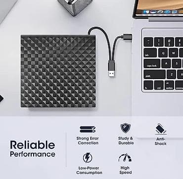 dişlər: Xarici USB DVD/CD oxuducu-yazıcı - USB 3.0 və USB-C qoşulma: yüksək — 7