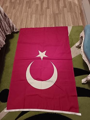 türkiyə bayrağı şəkilləri: Türkiyə Cümhuriyyəti bayrağı satılır. ​Ölçüsü: Təxminən 100x150 sm — 3