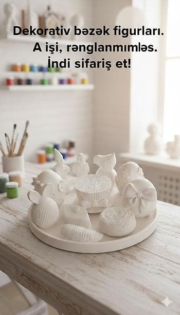 Güzgülər: Fiqur, Gips, rəng - Ağ — 5