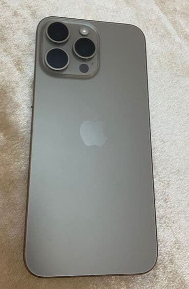 IPhone 15 Pro Max, 256 GB, Natural Titanium, Face ID, Sənədlərlə