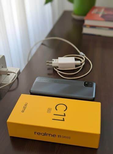 ucuz telfunlar: Realme C11 (2021), 32 GB, rəng - Göy — 1