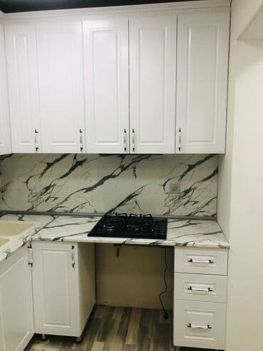 ucuz metbex mebelleri: Sifarişlə mətbəx dəsti, Özü çəkən petlələr, MDF, Kredit var, Pulsuz çatdırılma — 5