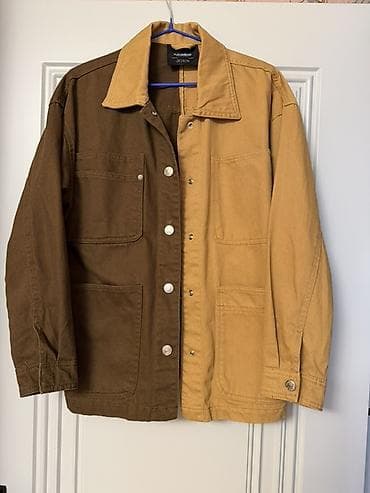 işçi geyimi: Pull&Bear iki rəngli işçi tərzli cins jaket - Brend — 1