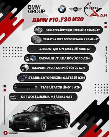 BMW F10 / F30, 2 l, Benzin, 2015 il, Analoq, Yeni
