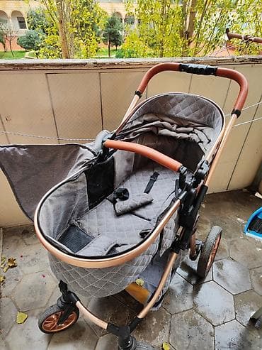 Körpe üçün kolyaska satılır. hem oturaglı hem uzanıglı hemdə qatlanır — 3