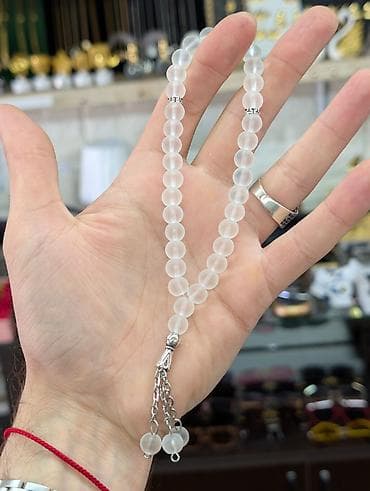 partalar: Məhsul: Təsbeh kolleksiyası - Material: Şüşə və daş görünüşlü — 5