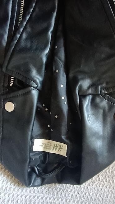 qara kurtkalar: H&M qadın moto-stil dəri gödəkçə - Rəng: qara - Model: klassik — 2
