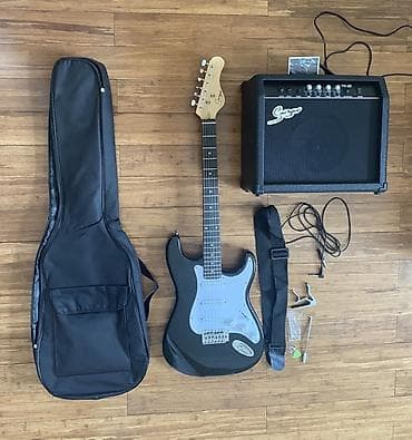 Smiger gitara və smiger amfisi (Sumka,kəmər,kapo) Təzə alınıb 1-2 dəfə