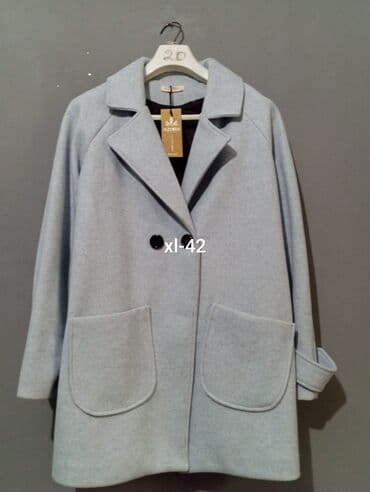 palto qadın üçün: Palto, XL, rəng - Boz — 1