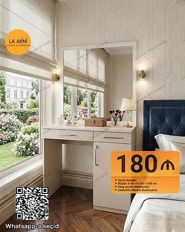 LA MİNİ – Termo güzgülü makiyaj/iş stolu - Termo güzgü ilə