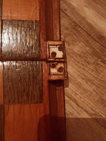 masaüstü futbol oyun seti: Taxta şahmat dəsti – qutulu, əl işinə bənzər klassik model — 3