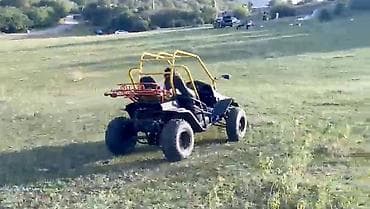 2106 gence: İki nəfərlik off-road buggi - Güclü boru karkaslı şassi, sarı rəngli — 4
