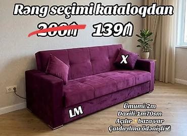 Müasir dizaynlı yumşaq divan - Rəng seçimi kataloqdan - Ümumi — 1