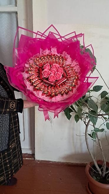 rozmarin bitkisi: Məhsul: Gül buketləri və dekorativ hədiyyələr - Zərif gəlin buketi — 9