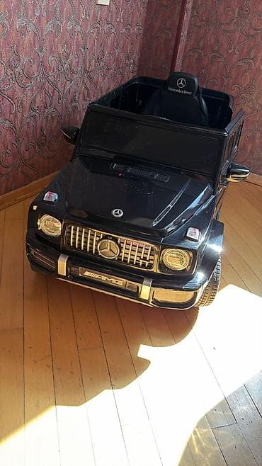 uşax maşınları: Uşaq elektrik maşını – Mercedes-Benz G-Class (AMG dizaynlı), qara — 1