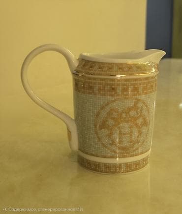 sufre dekoru: Porcelan süd/qaymaq qabı - Material: yüksək keyfiyyətli porcelan - — 1
