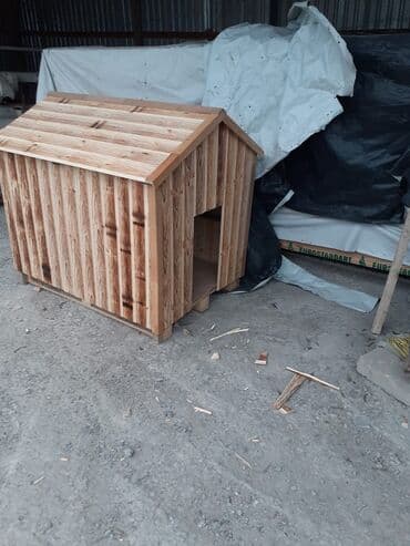 Daşıma çantaları: Taxta heyvan evi - Material: təbii ağacdan yığılma, şaquli lövhəli — 4