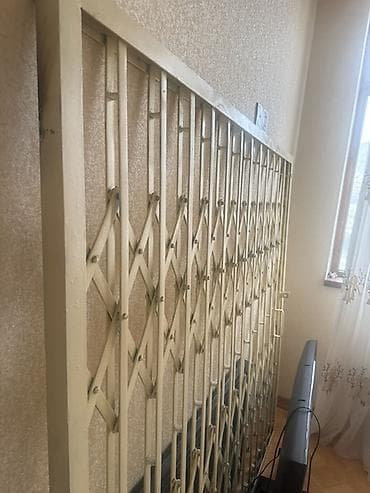 mansard: Dəmir akordeon tipli sürüşən təhlükəsizlik barmaqlığı - Material — 2